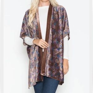 💐 Velvet Floral Kimono 💐